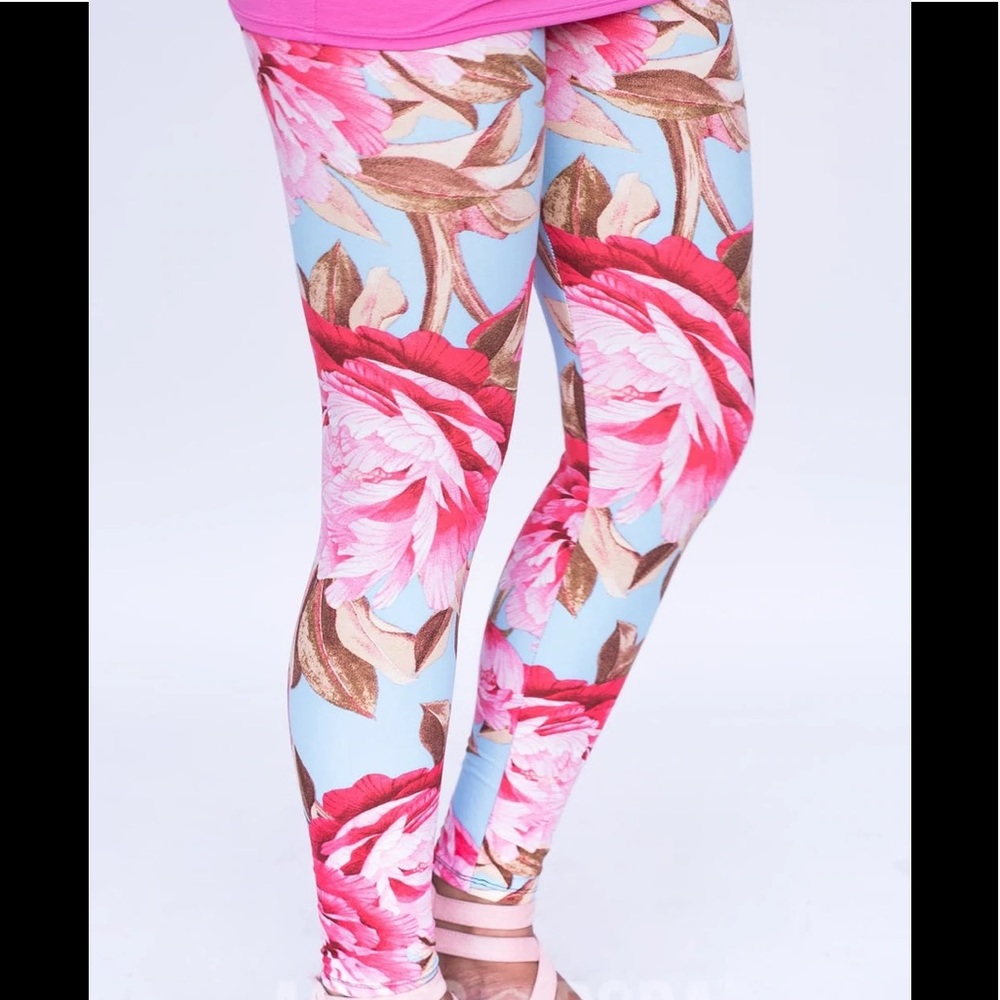 Agnes & Dora Leggings in Floribunda Sky